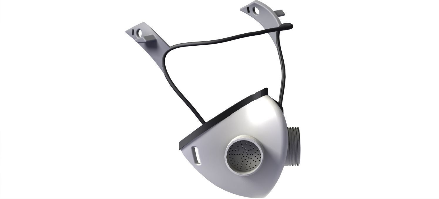 triple protection mask resp 3D model_7