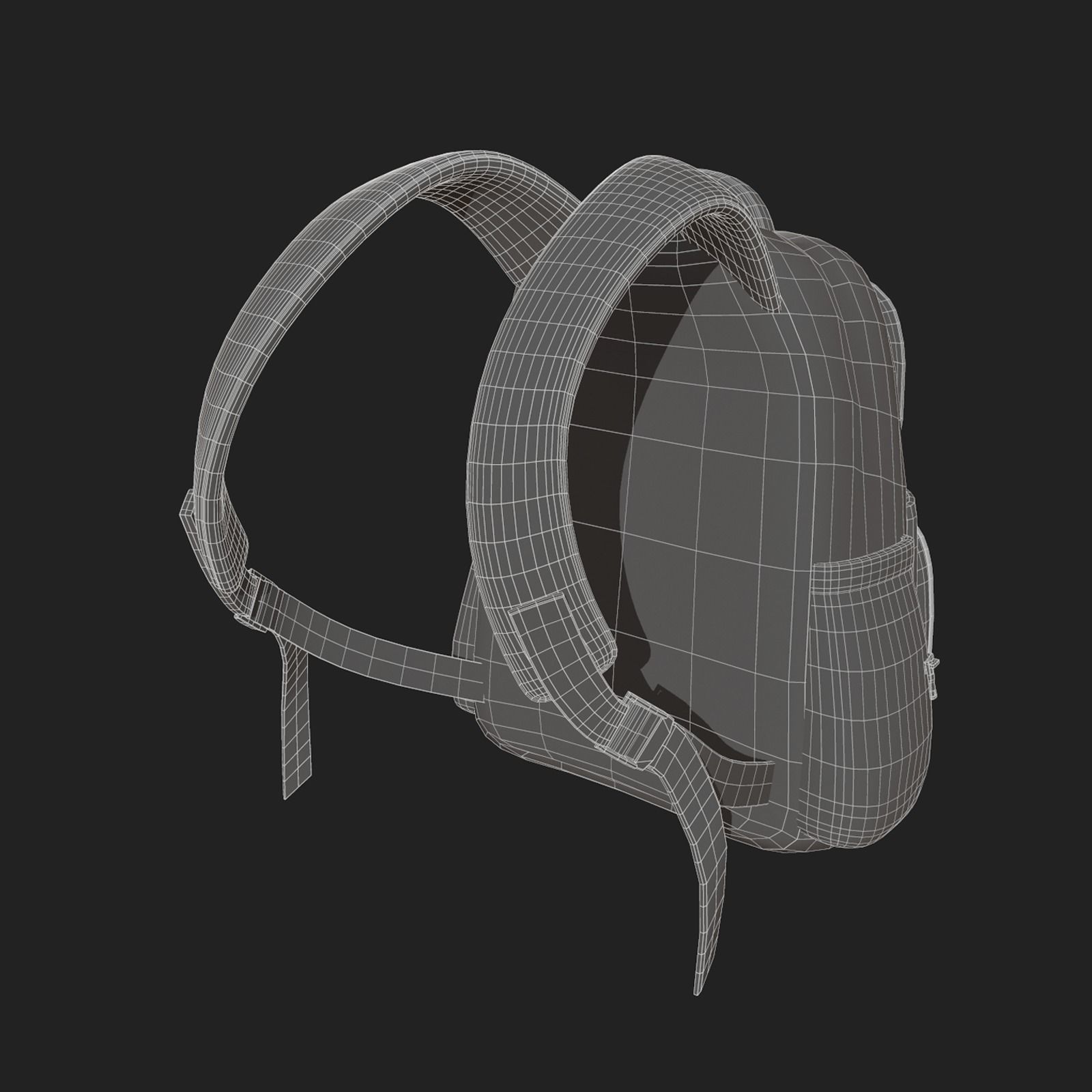 Backpack Camping Generic Color 3d model Generic  Low-poly 3D model_11