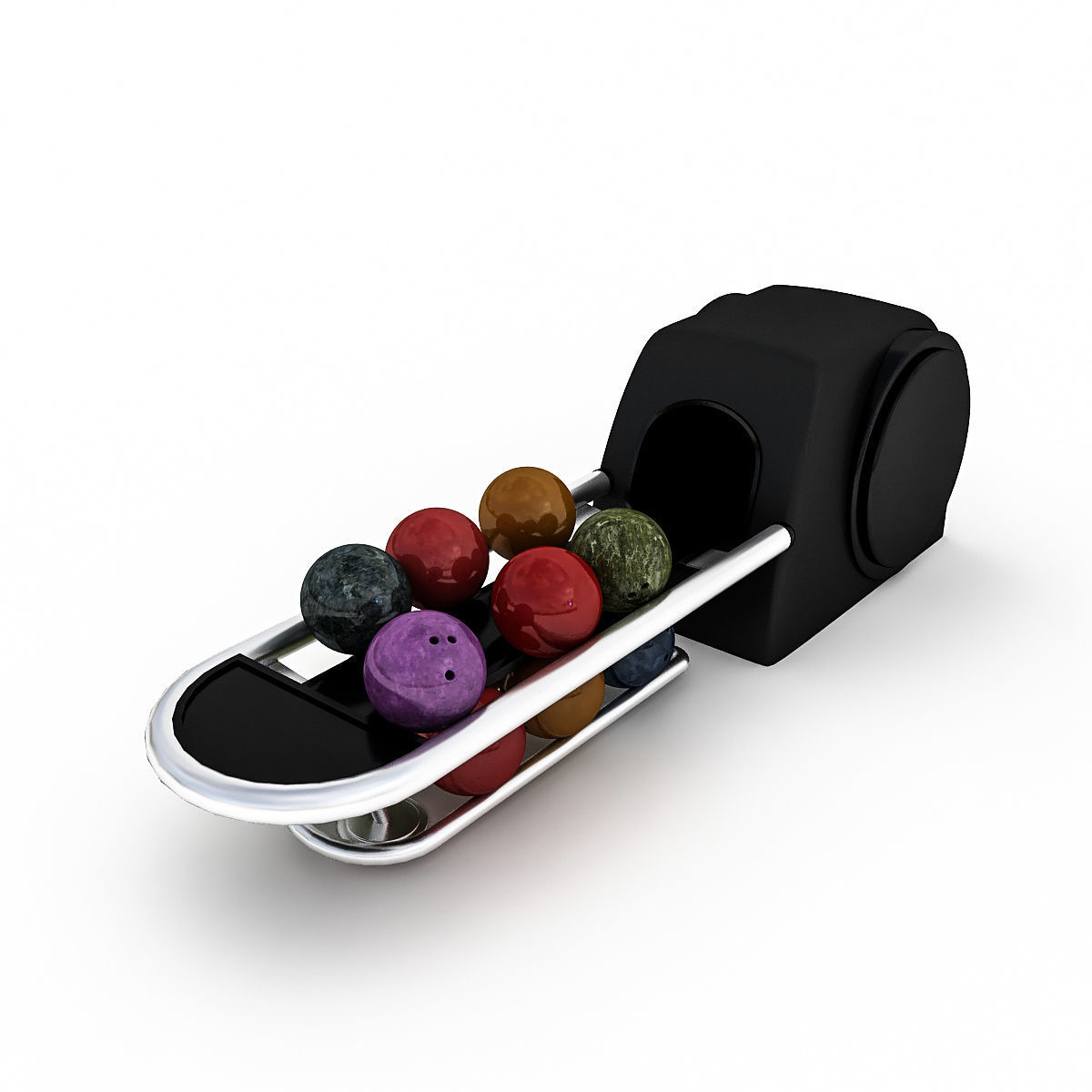 Bowling Ball Machine Model Low-poly 3D model_2