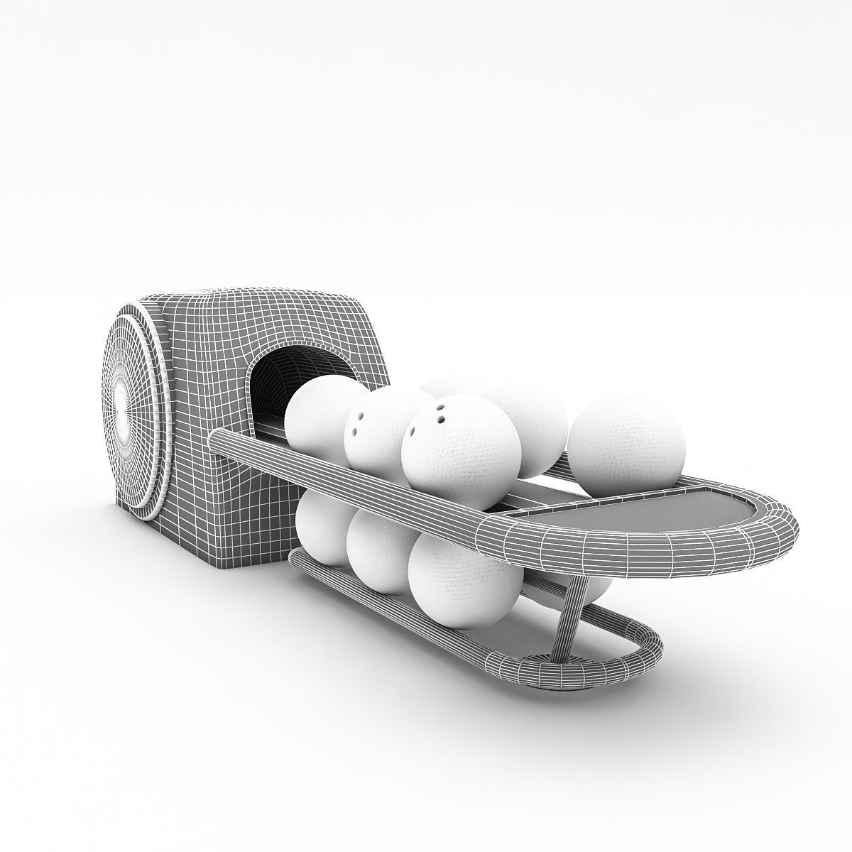 Bowling Ball Machine Model Low-poly 3D model_1