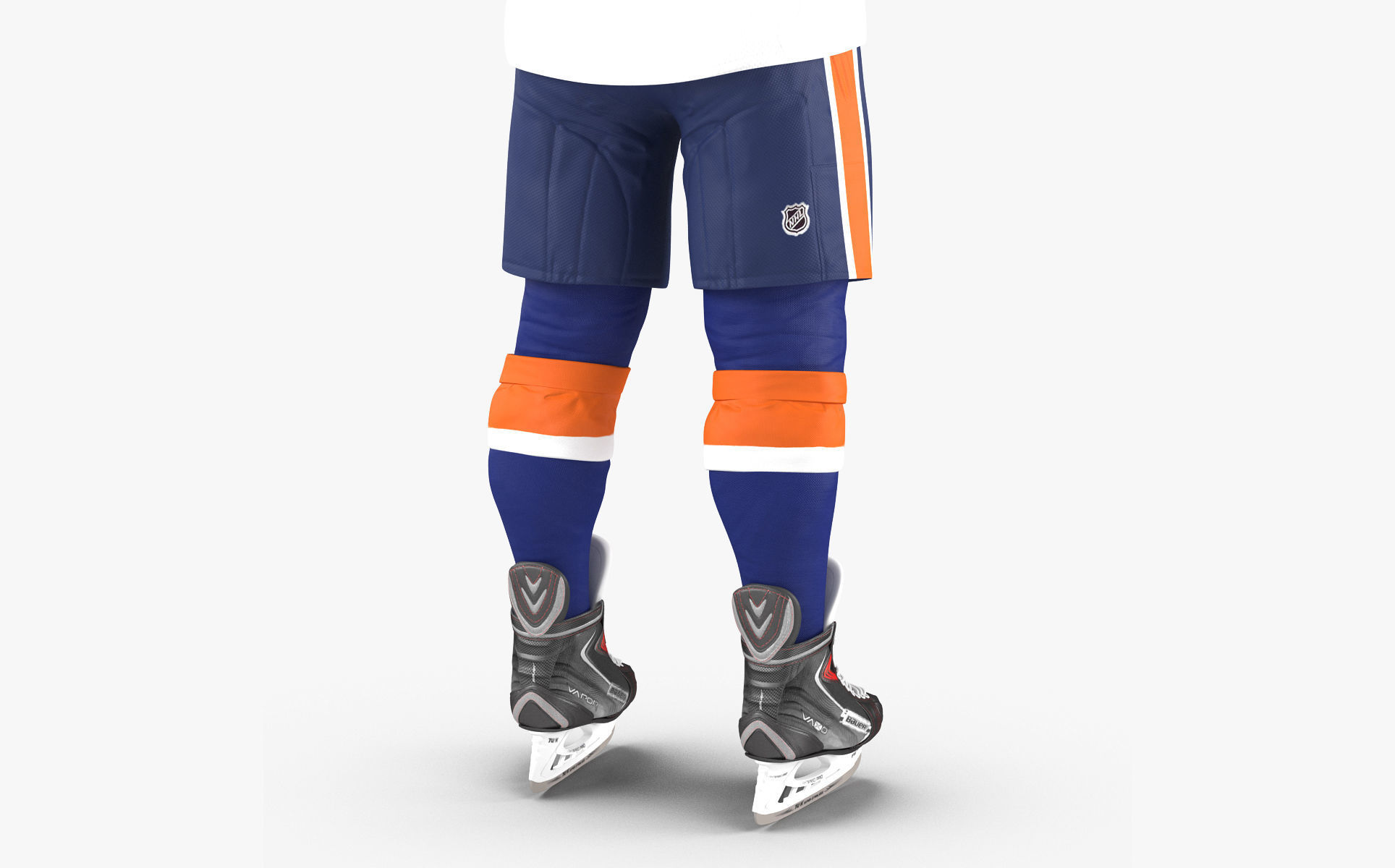 Hockey Player Islanders Rigged for Cinema 4D 3D model_20