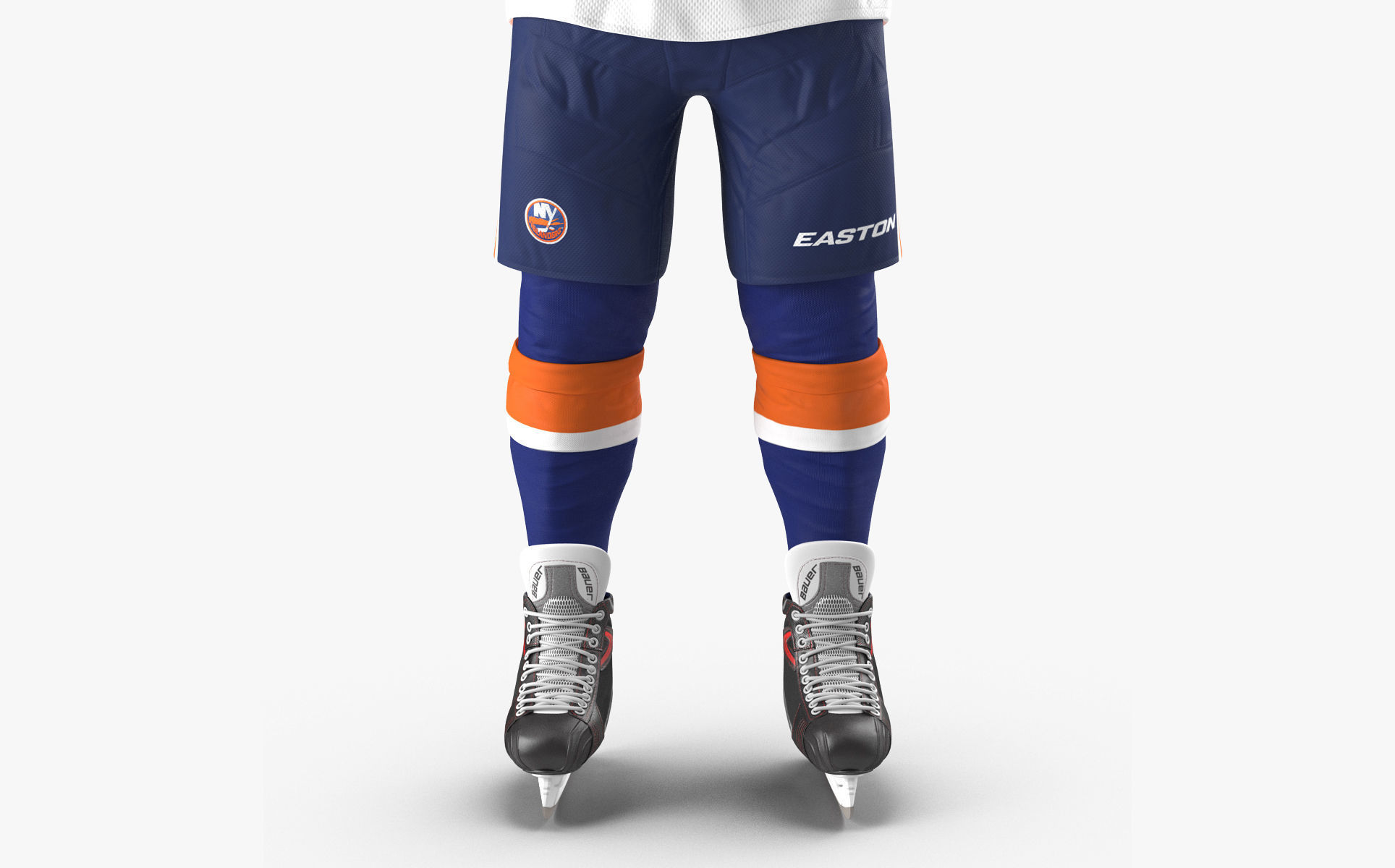 Hockey Player Islanders Rigged for Cinema 4D 3D model_18