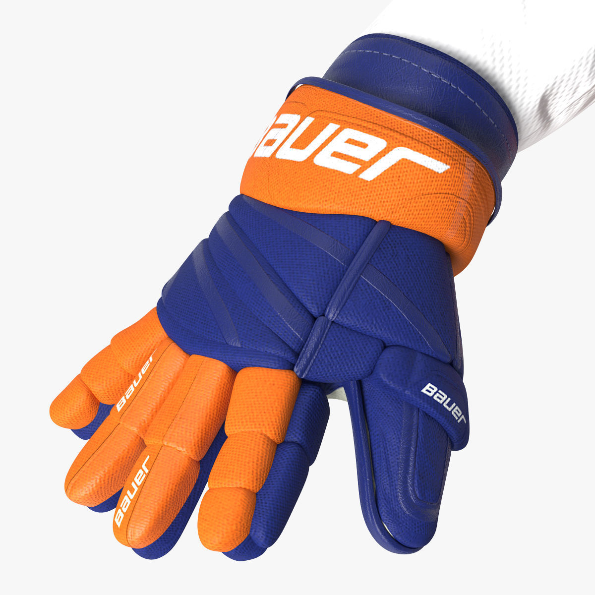 Hockey Player Islanders Rigged for Cinema 4D 3D model_40