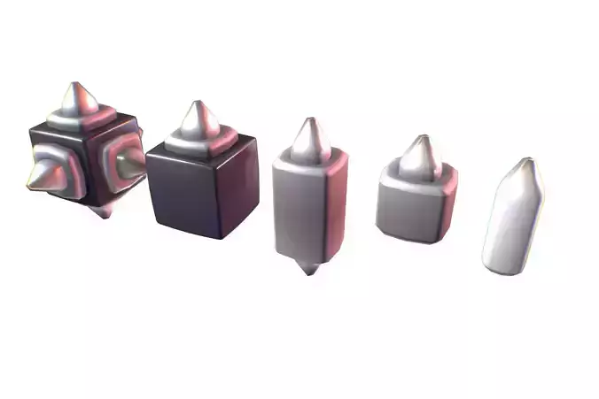 Cube World Metal Spike Block - Proto Series