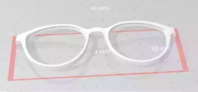 Eye-glasses front 3D print model