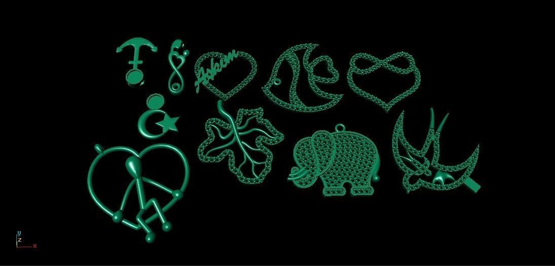 LIGHT GHOST NECKLACES 3D print model_2