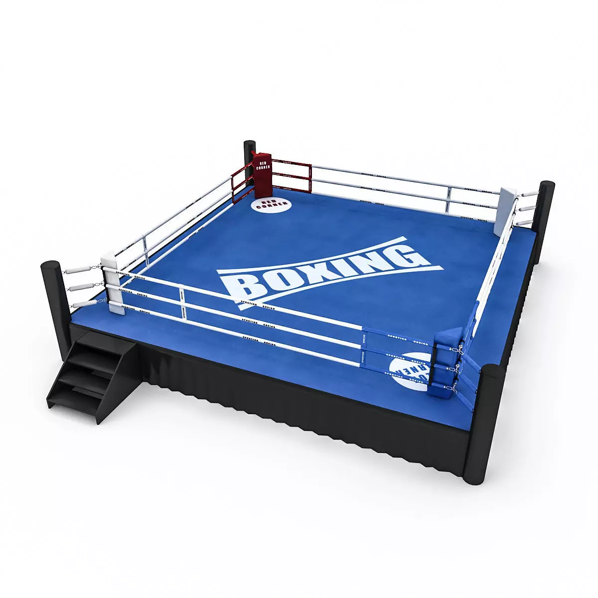 Boxing Area 3D Model 2 Low-poly 3D model_0