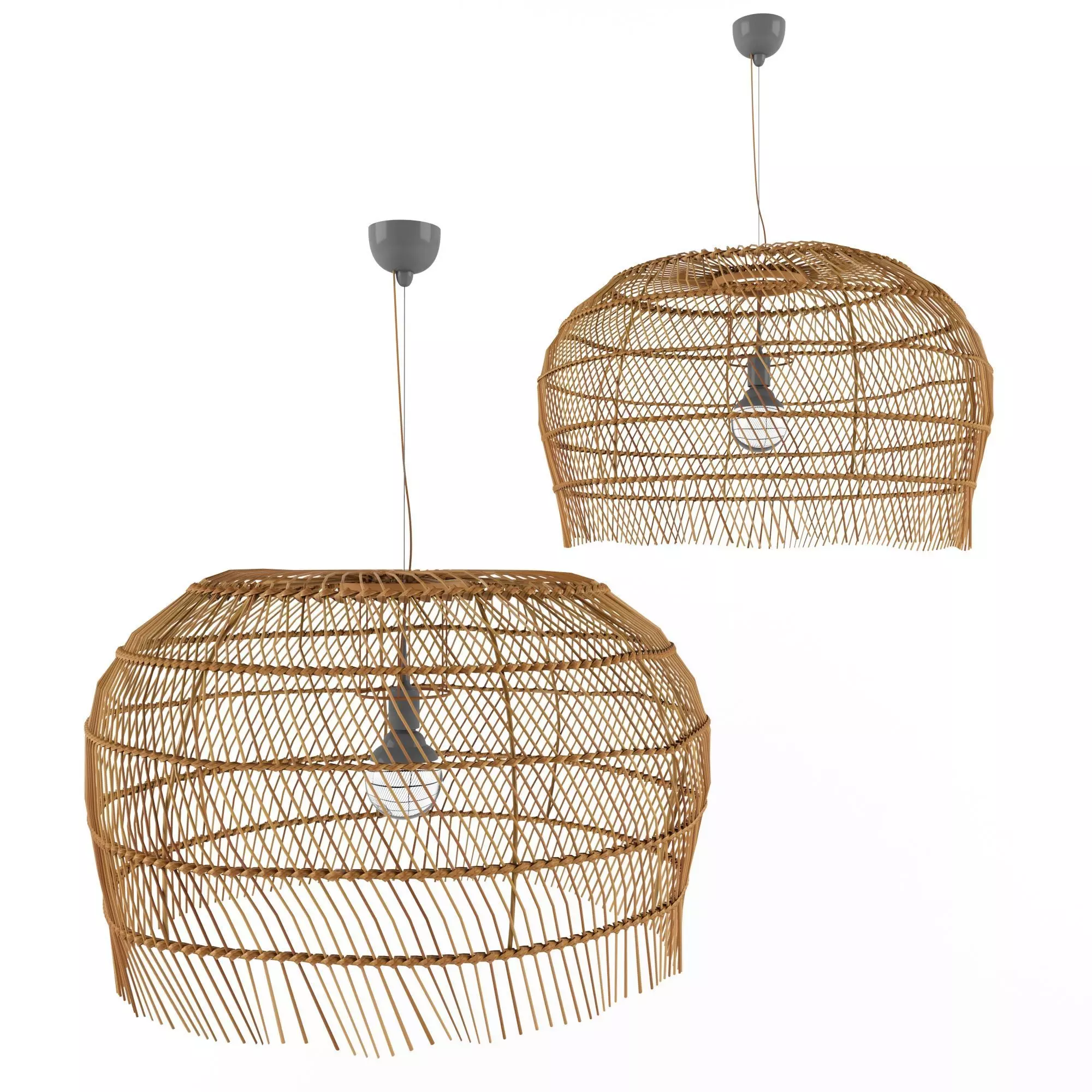 Rattan lamp couleur locale 3D model