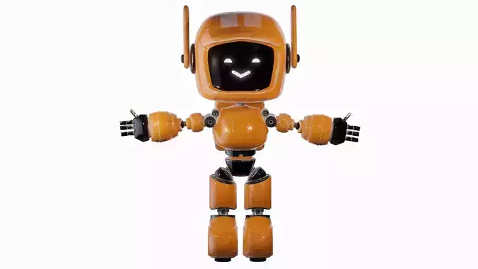 ORANGE ROBOT from LOVE DEATH AND ROBOTS Free 3D model