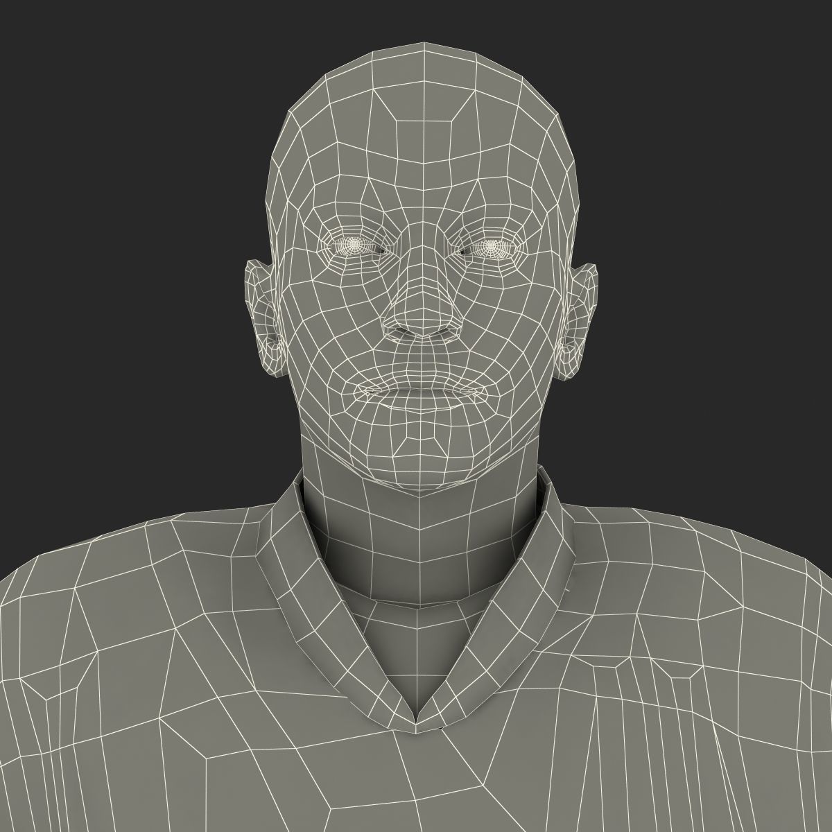 Hockey Player Islanders Rigged for Maya 3D model_55
