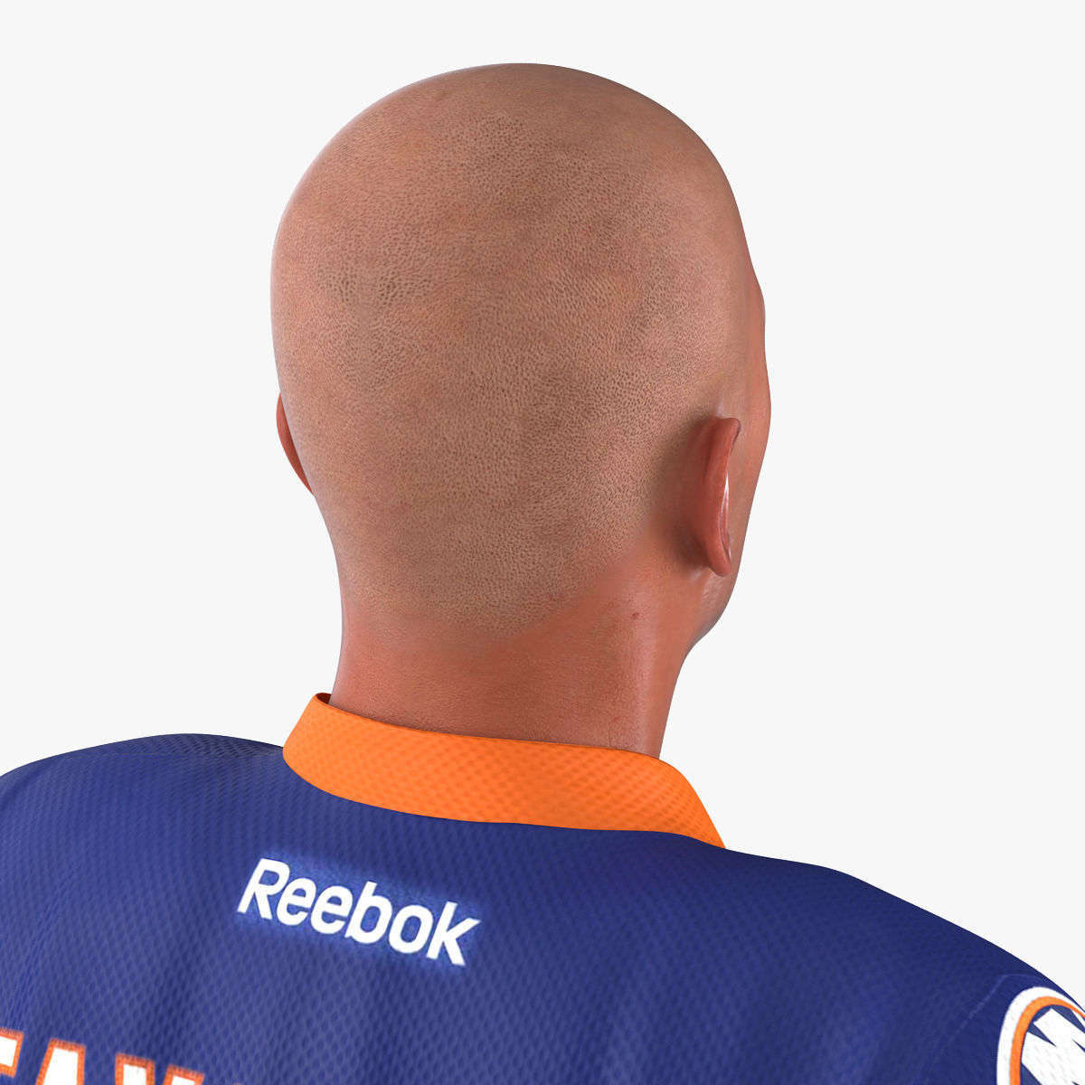 Hockey Player Islanders Rigged for Maya 3D model_38