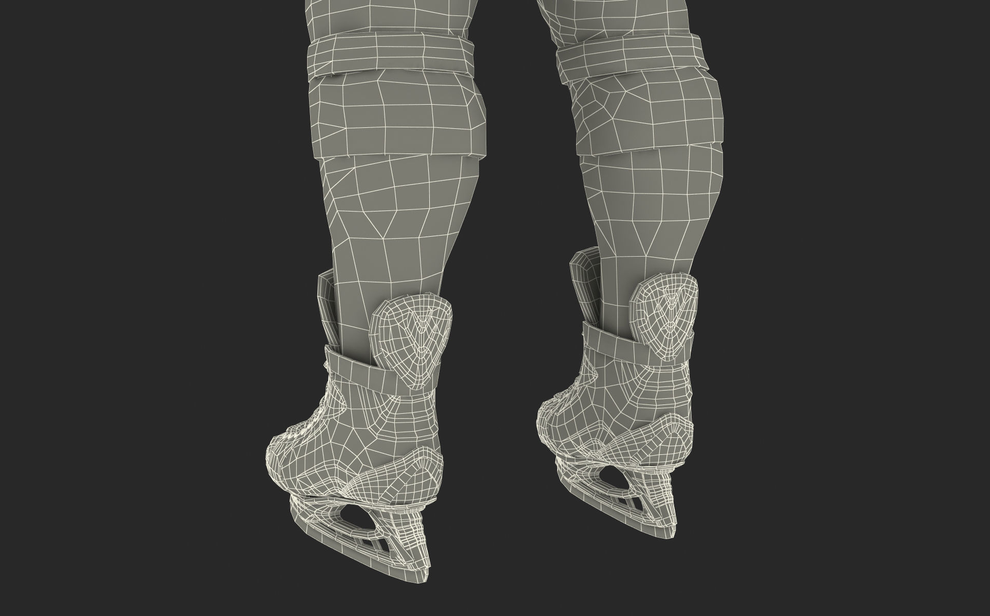 Hockey Player Islanders Rigged for Maya 3D model_56