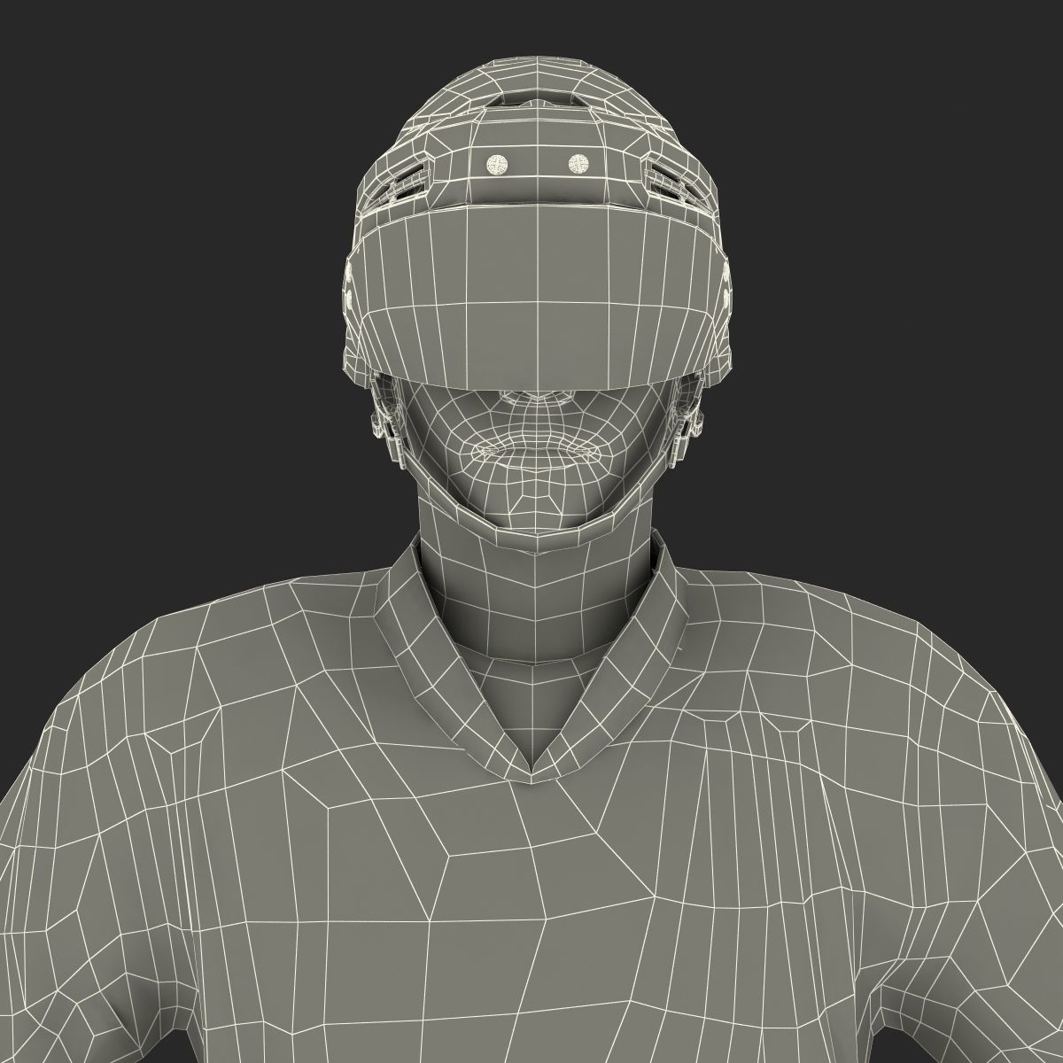 Hockey Player Islanders Rigged for Maya 3D model_54