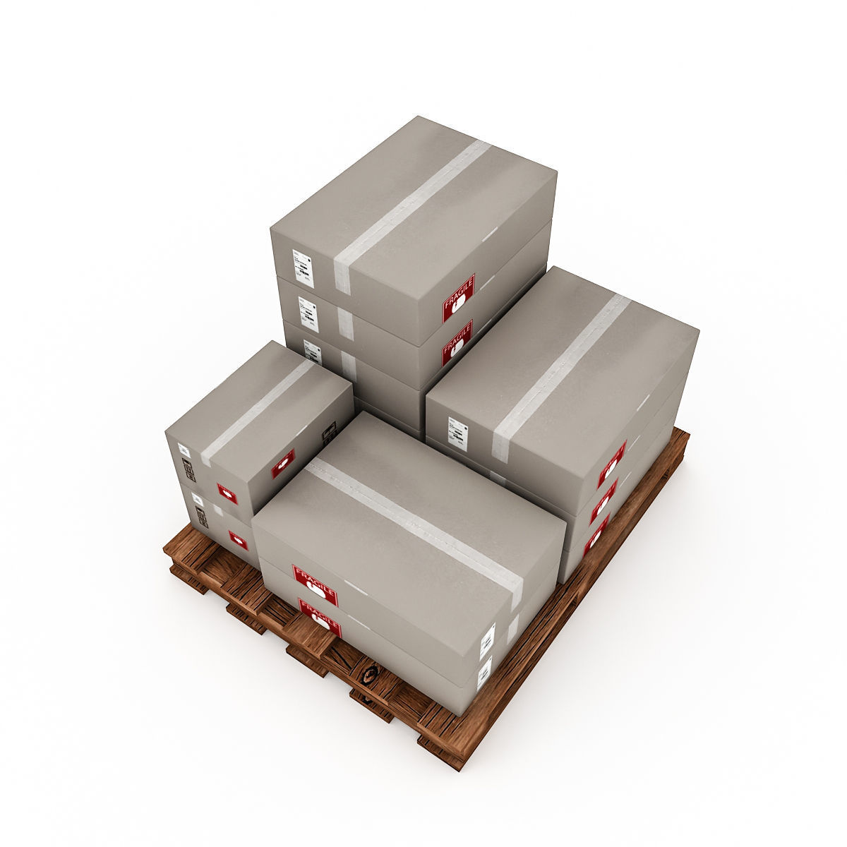 3D Warehouse Box Model 3 Low-poly 3D model_4