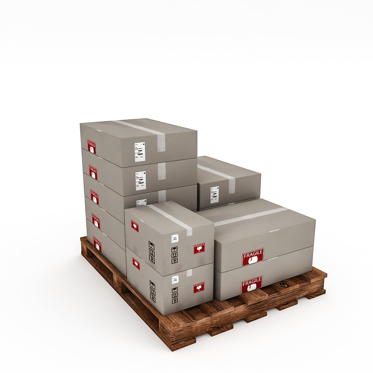 3D Warehouse Box Model 3 Low-poly 3D model_2