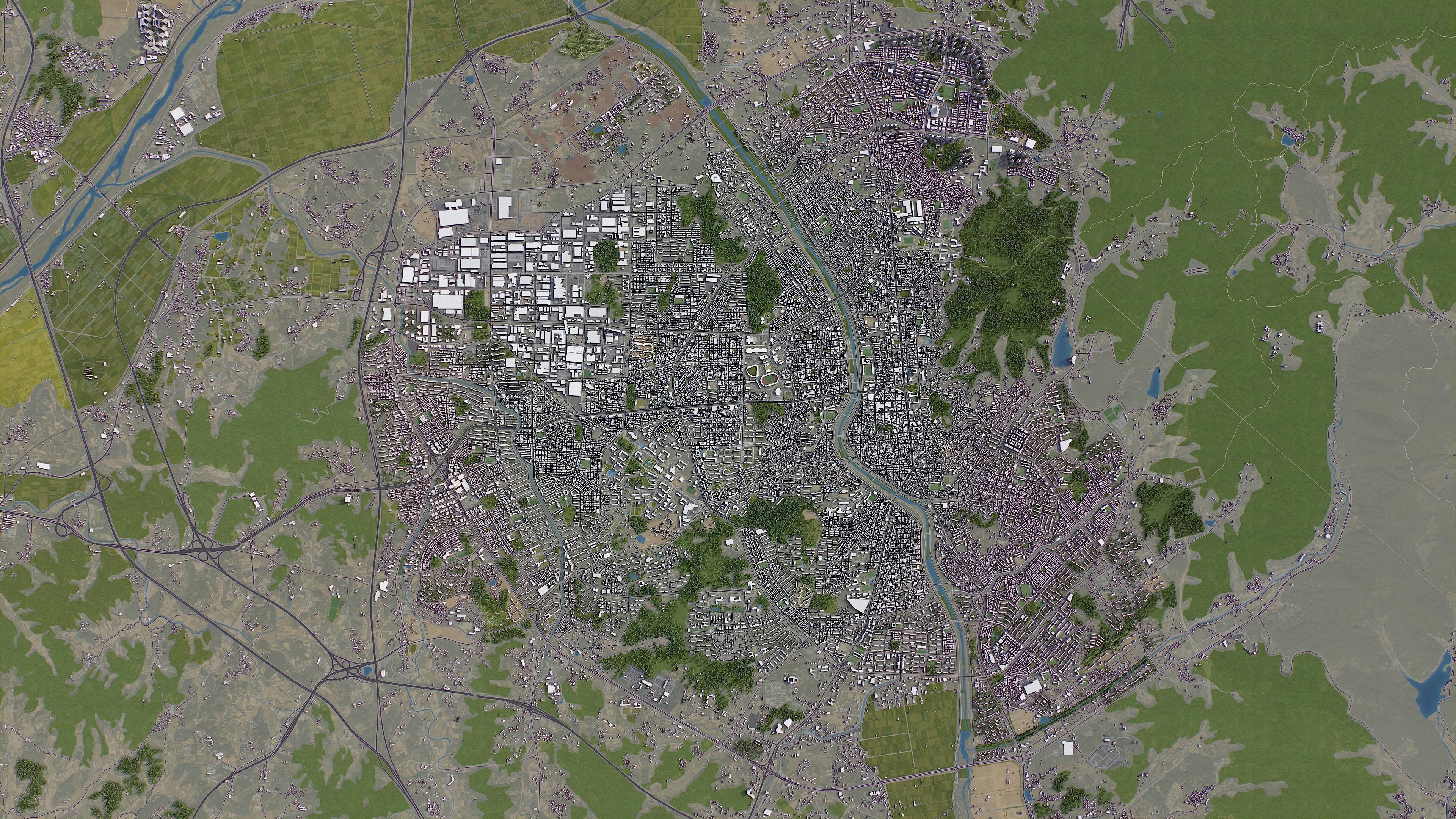 Cheongju Low-poly 3D model_16