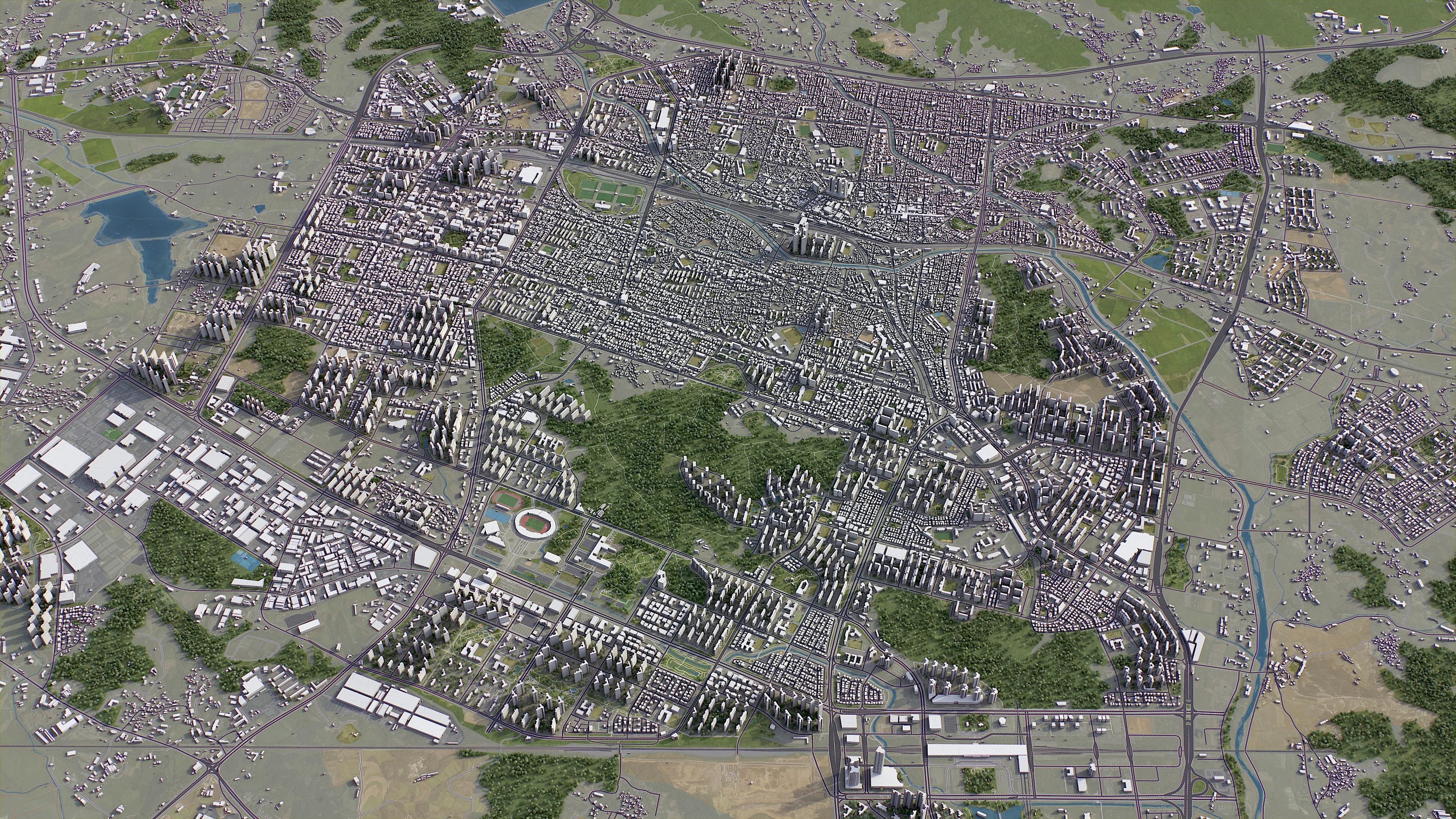 Cheonan Low-poly 3D model_9