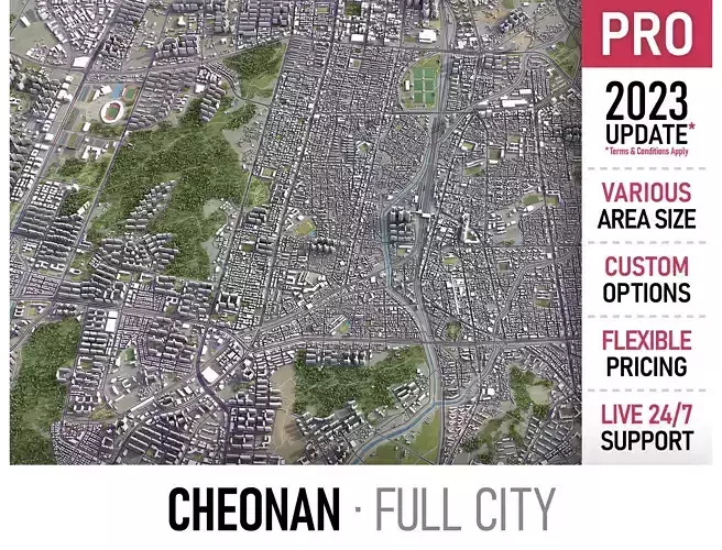Cheonan Low-poly 3D model