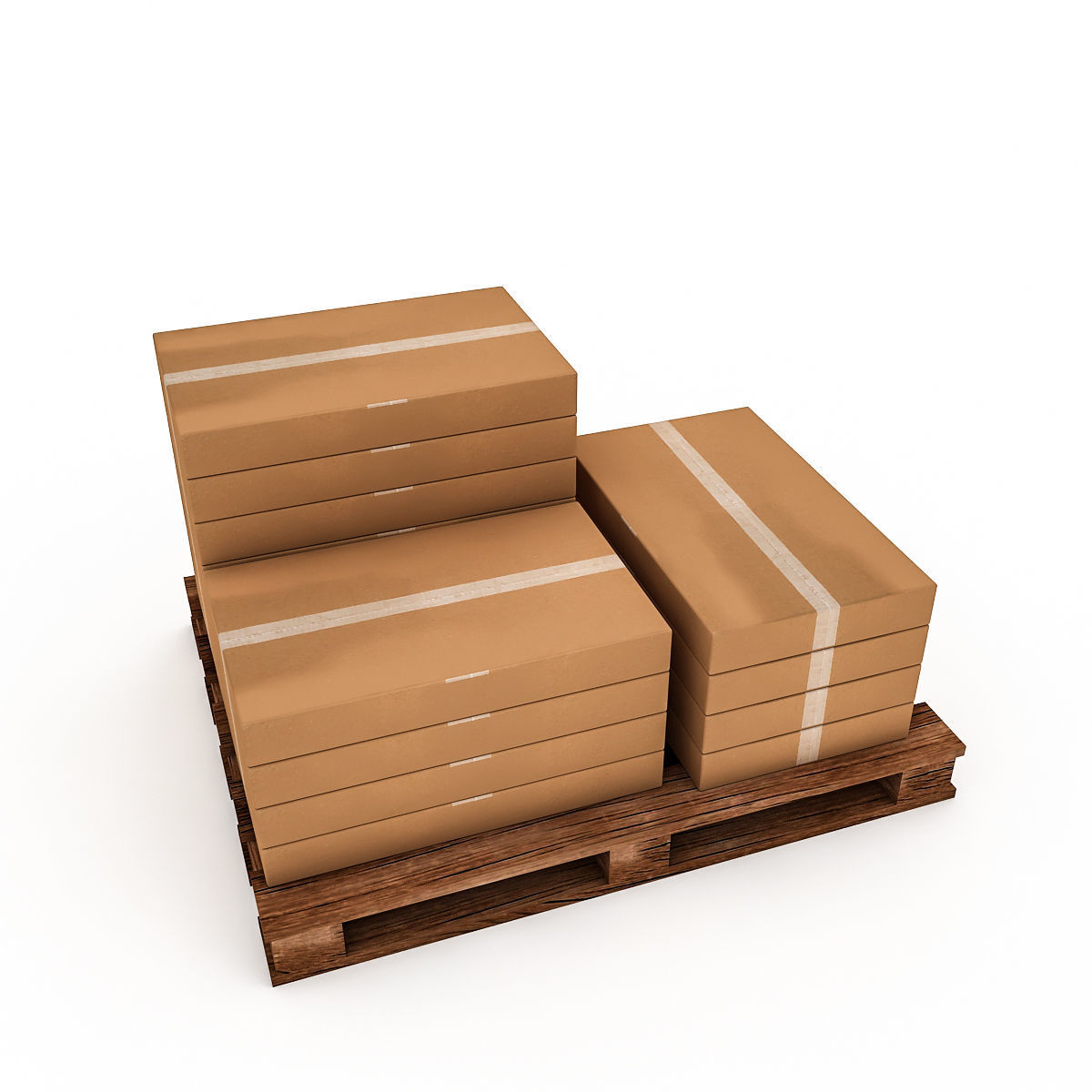 3D Warehouse Box Model 5 Low-poly 3D model_4