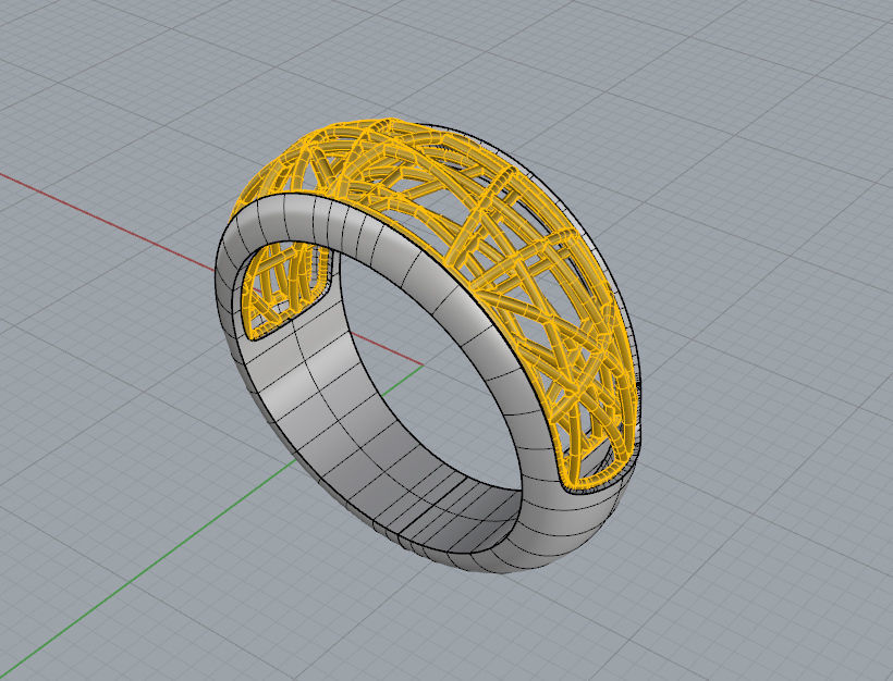 Ring nest 3D print model_3