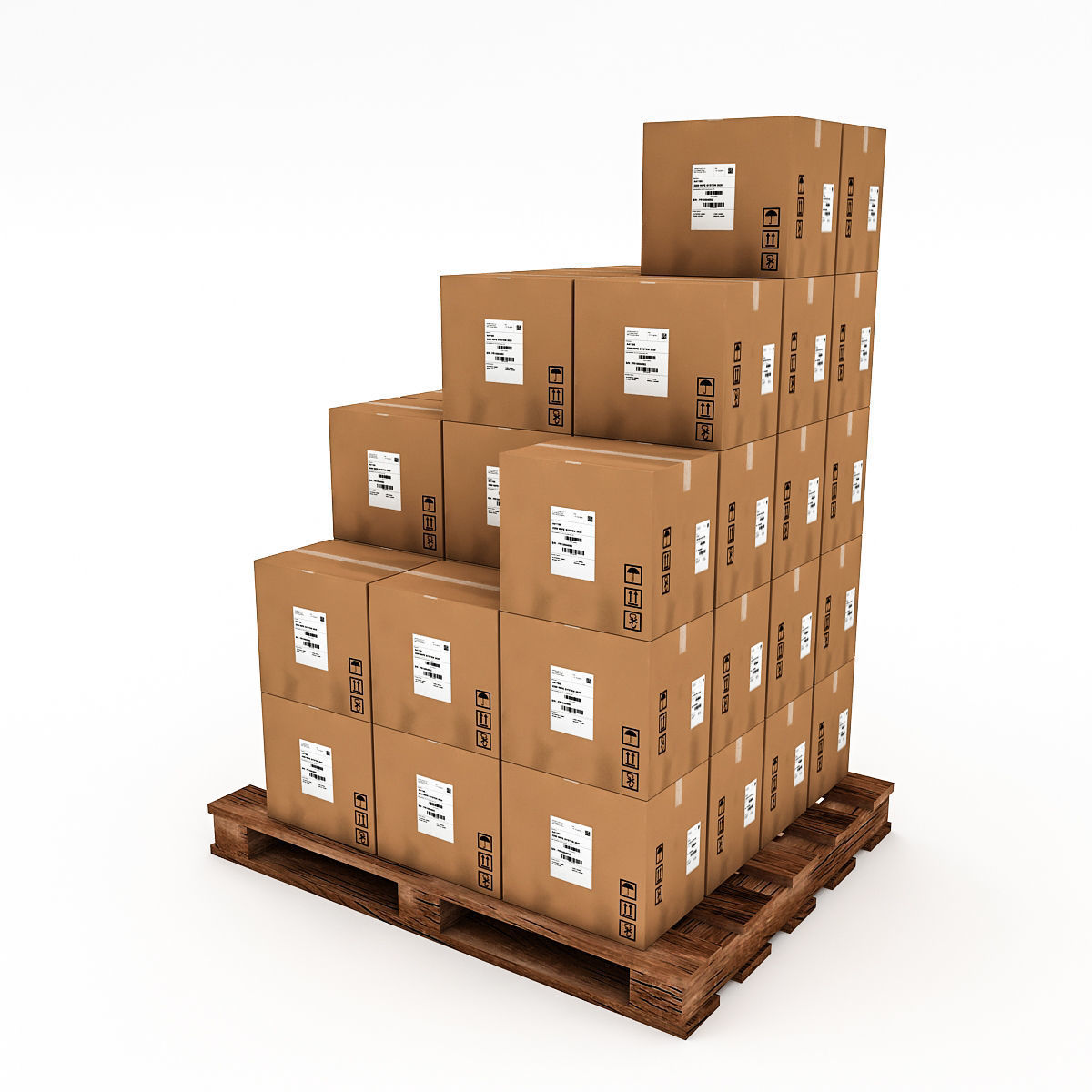 3D Warehouse Box Model 6 Low-poly 3D model_2