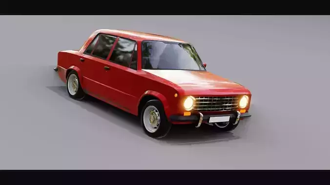 Lada 1200 VAZ 2101 Zhiguli LOW-POLY 3d model car