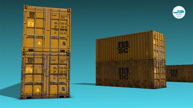Shipping Container 06 Low-poly 3D model