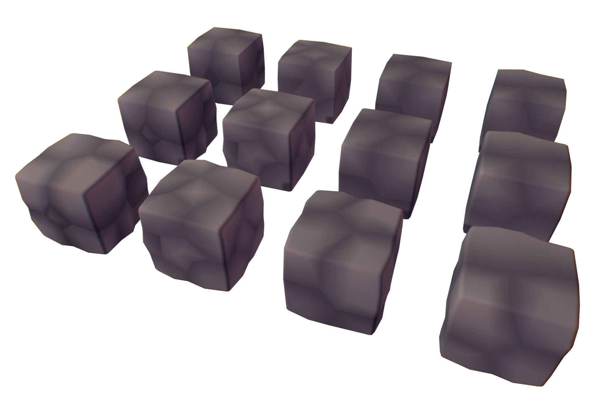3D model Cube World Rock Block - Proto Series VR / AR / low-poly | CGTrader