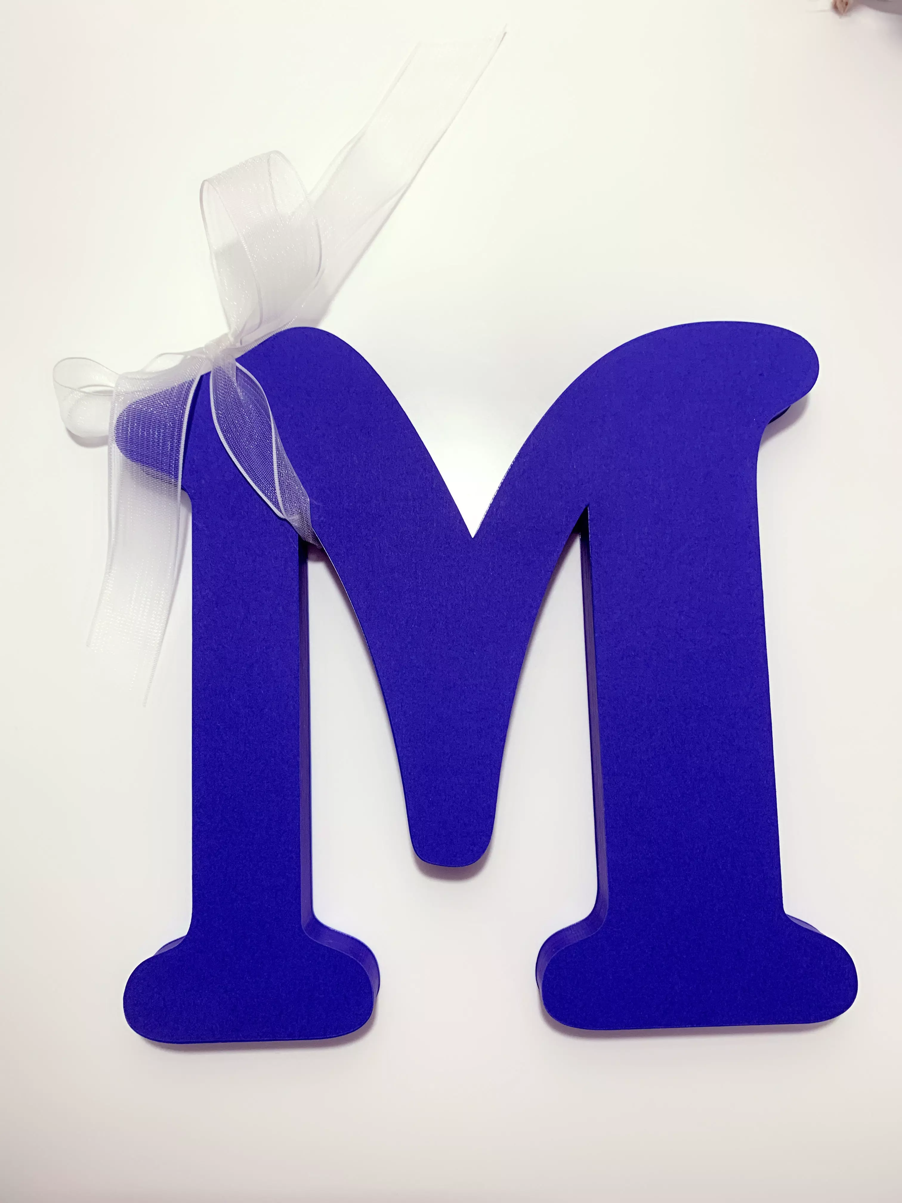 letter name M 3D print model