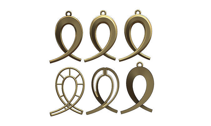 Tapered arc pendants 3D print model