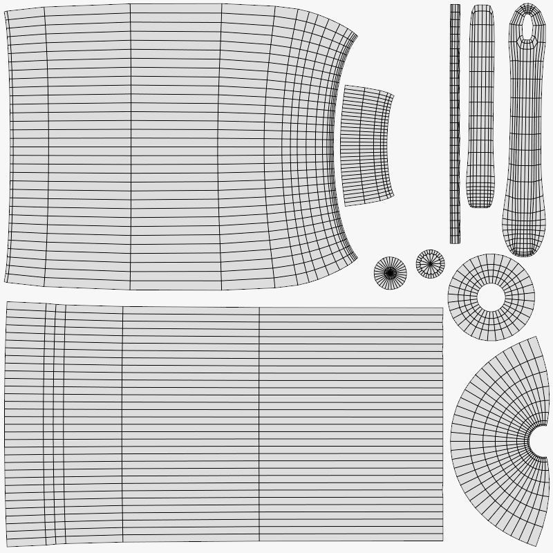 Office Desk 3D model_19