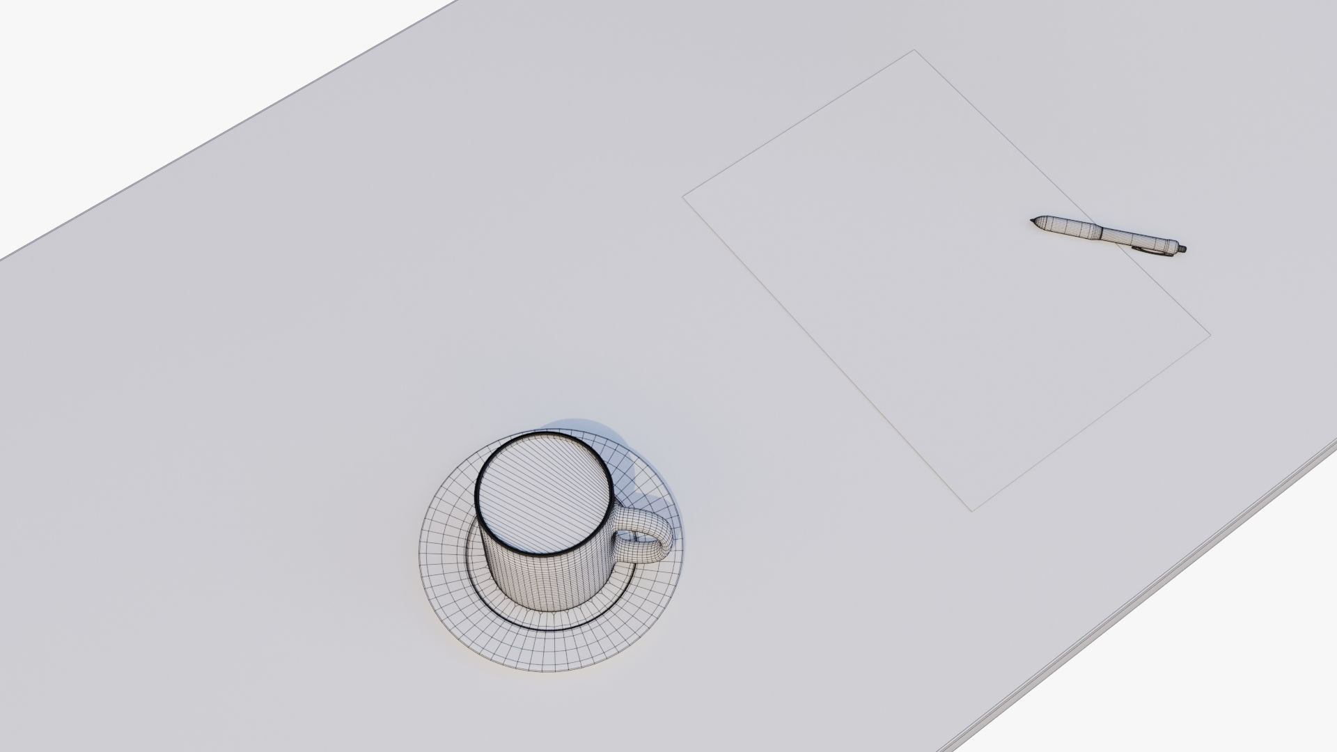 Office Desk 3D model_12