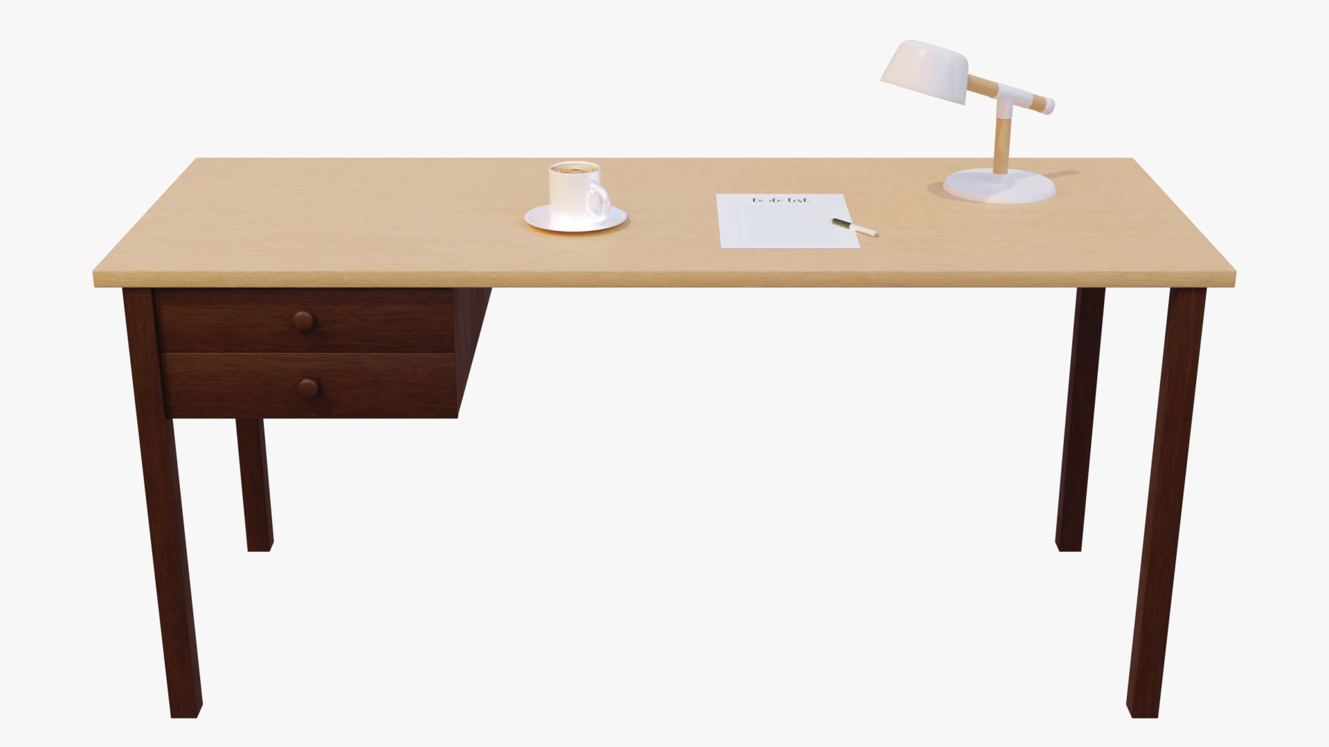 Office Desk 3D model_1