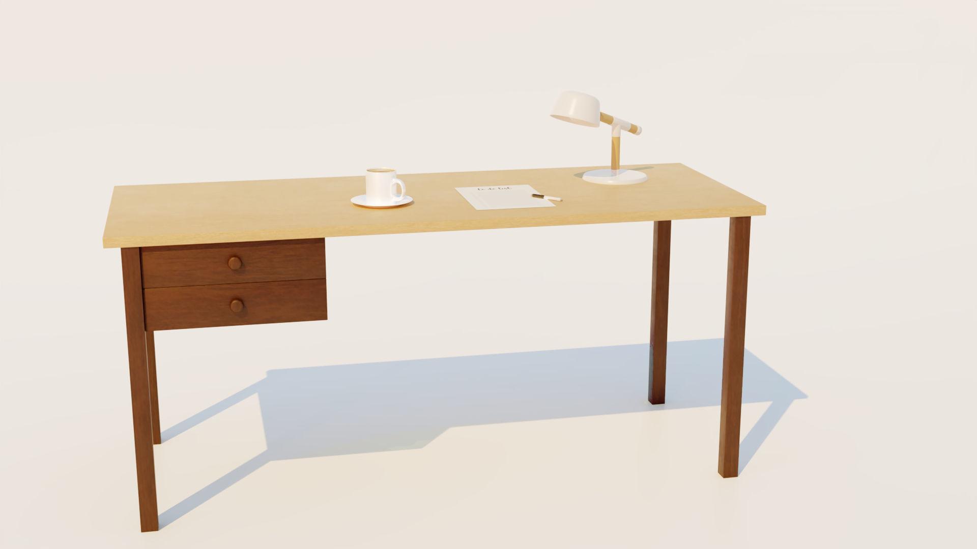 Office Desk 3D model_5