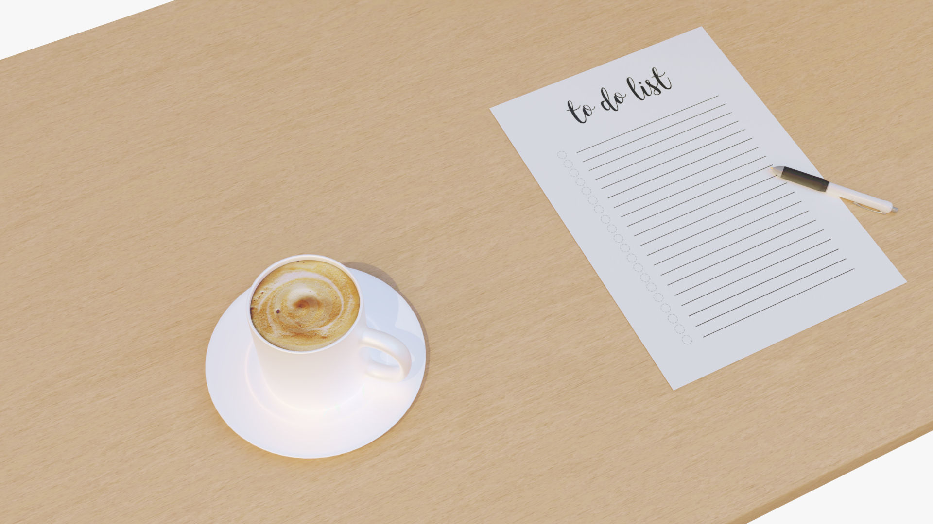 Office Desk 3D model_3