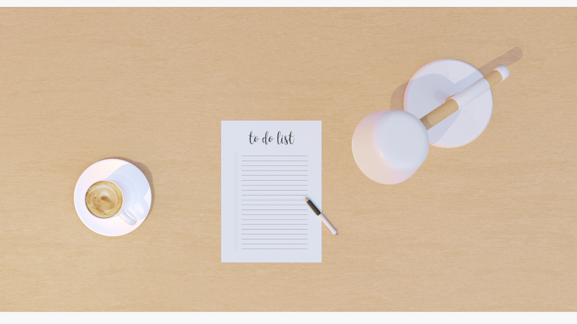 Office Desk 3D model_4