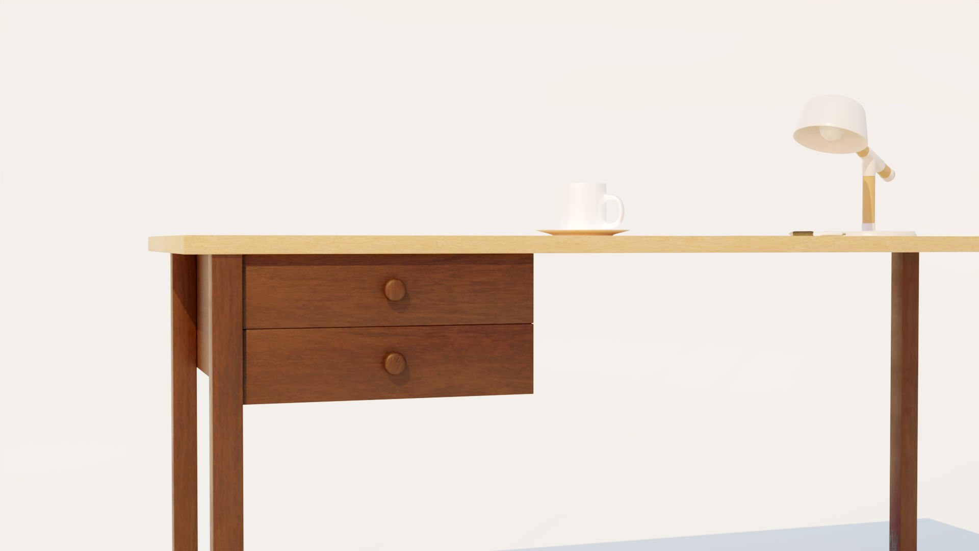 Office Desk 3D model_7