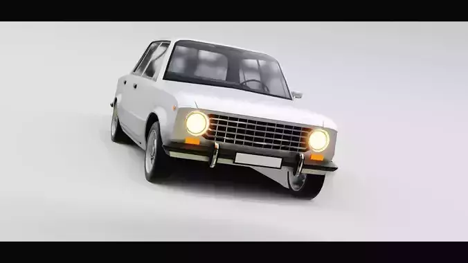 Lada 1200 VAZ 2101 Zhiguli LOW-POLY 3d model car