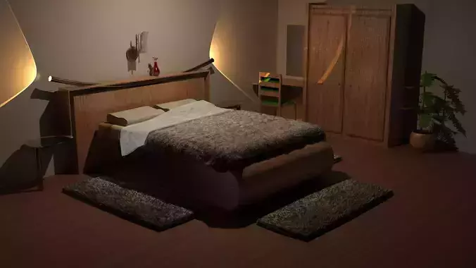 Modern Bedroom 3D model