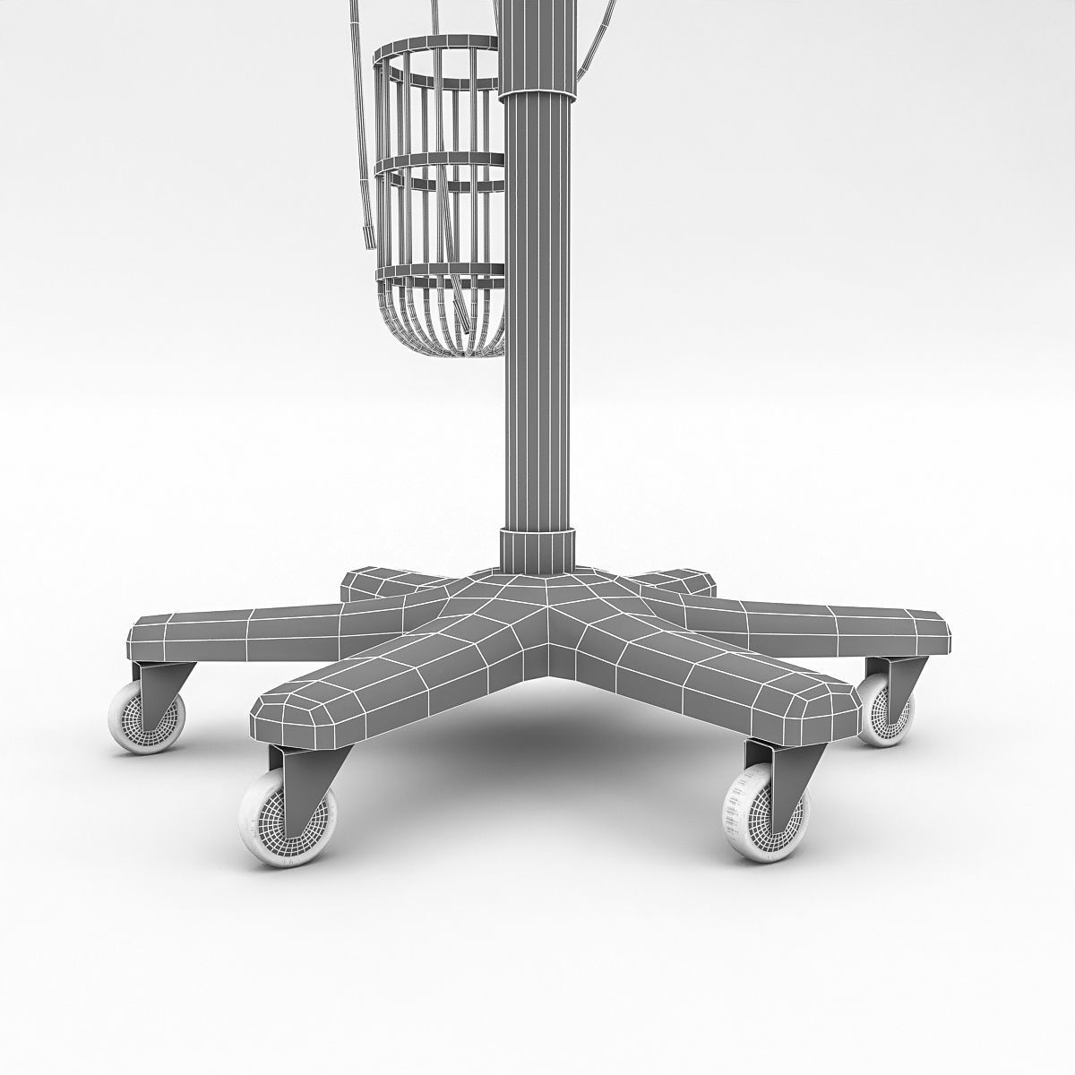 3D Serum Model medical equipment stand Low-poly 3D model_5