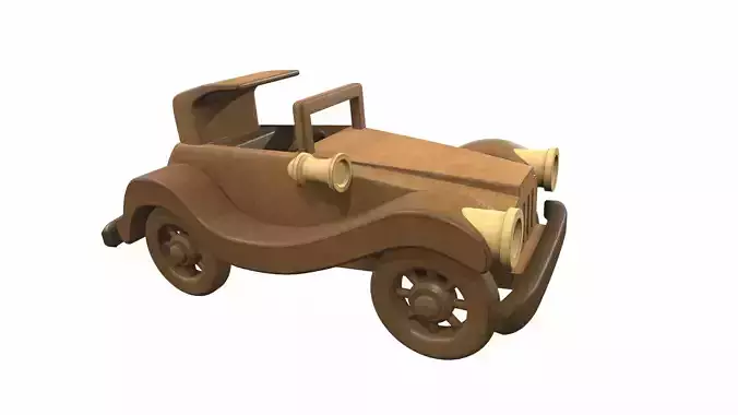 Wooden car toy retro 1