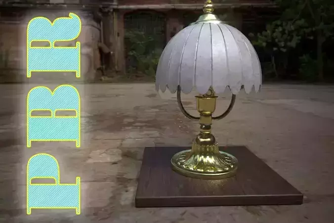 Old table lamp antique