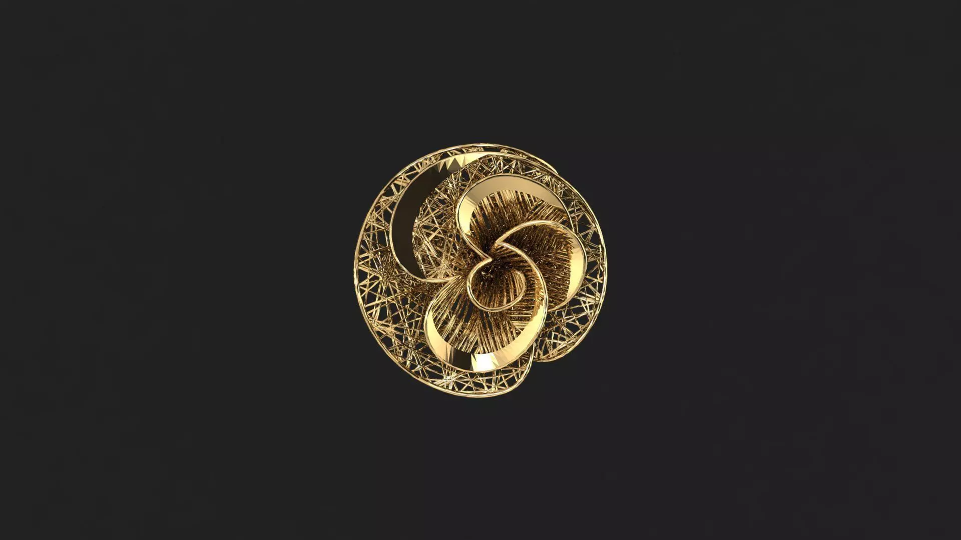 AR-TRK-Z040 gold spiral 3D print model_0