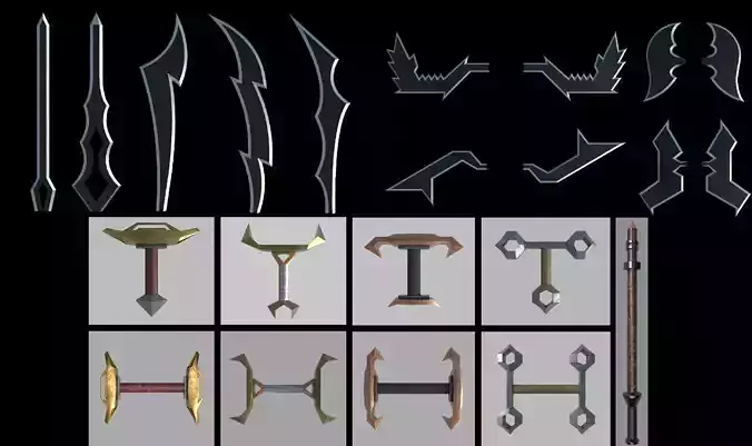 Medieval Sword Pack - Modular Weapons