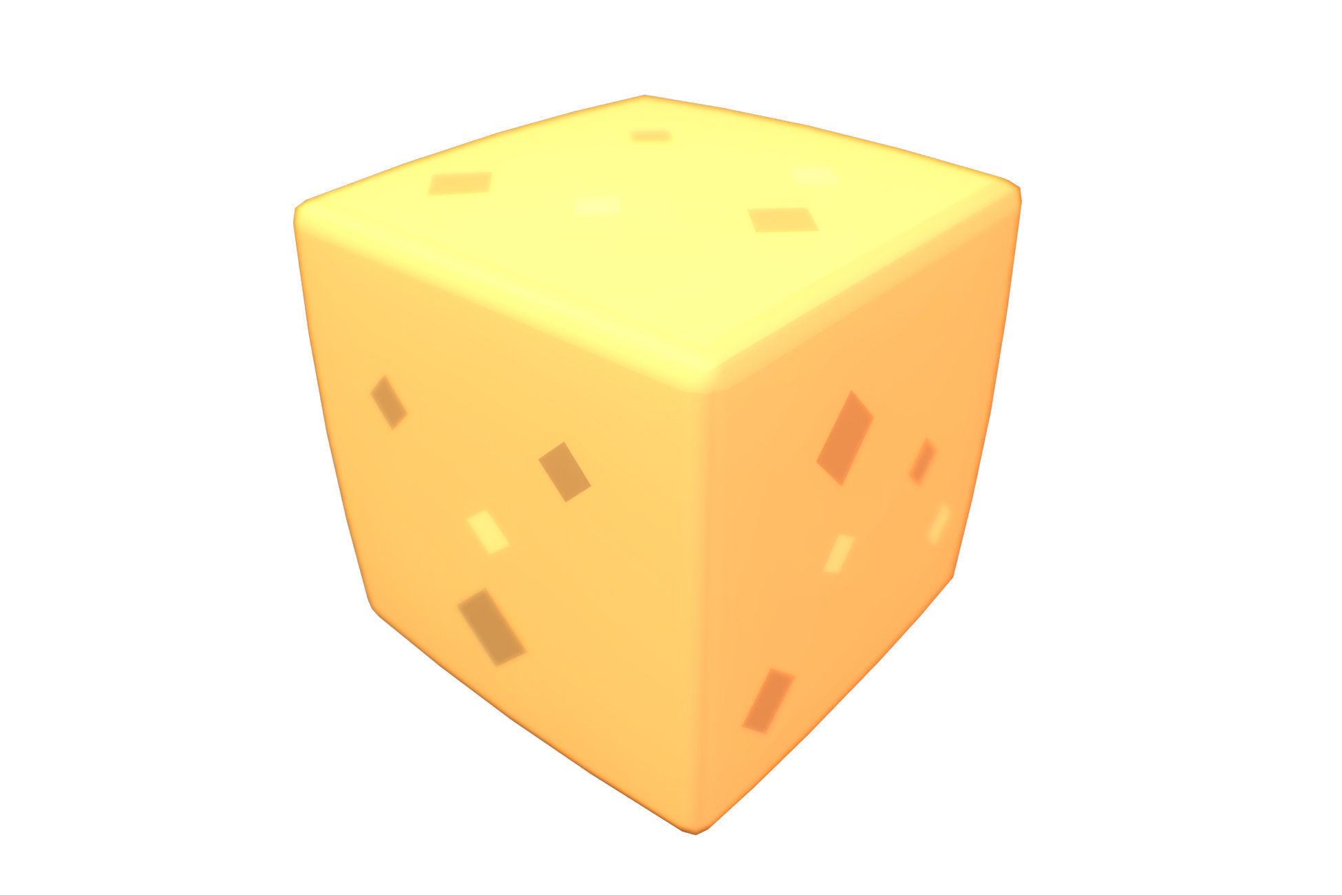Cube World Sand Block - Proto Series Low-poly 3D model_2