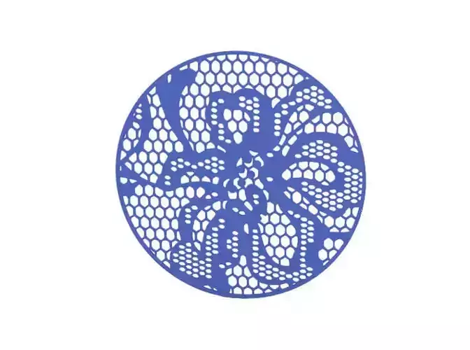 Coaster lace doily