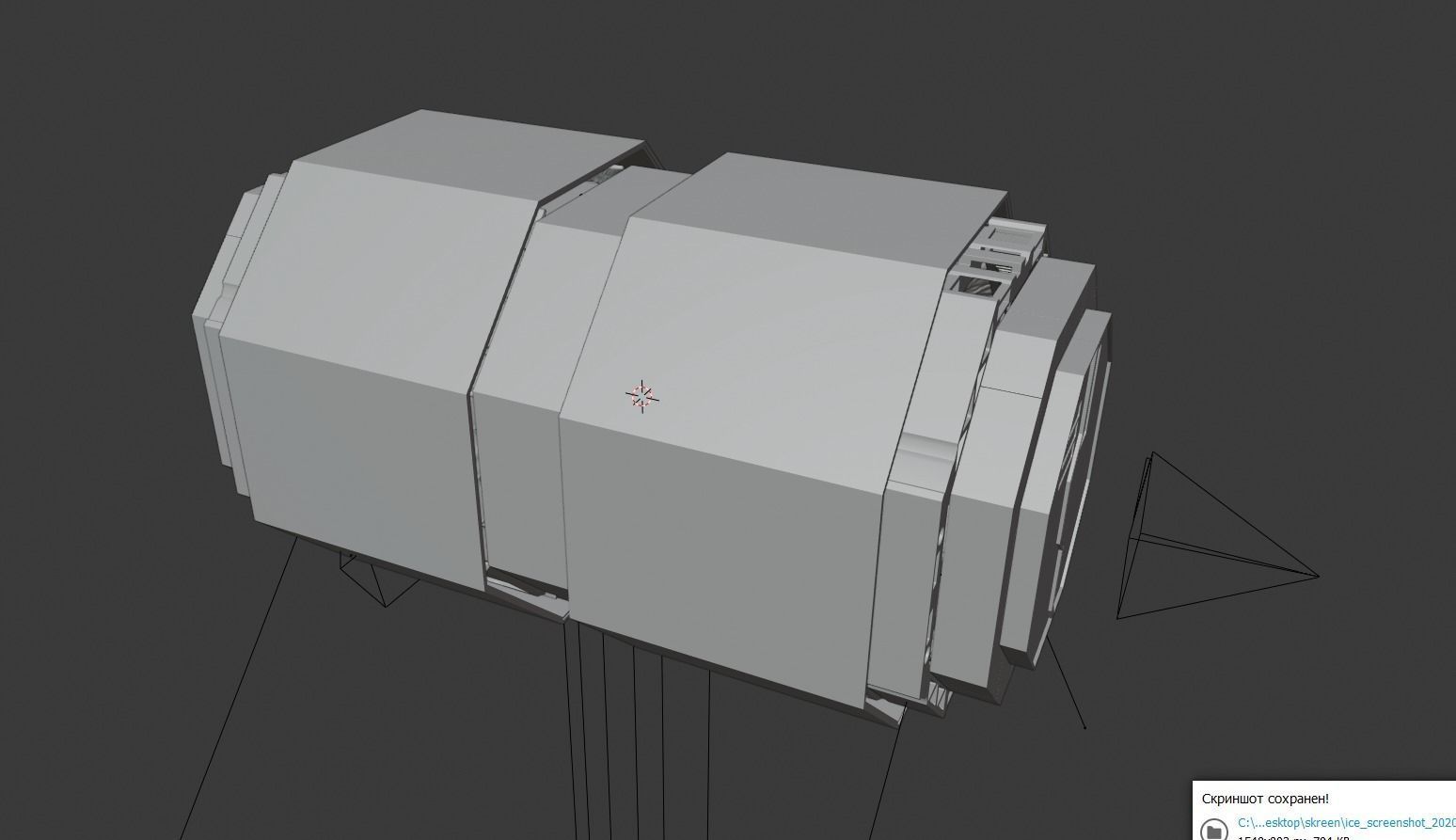 scifi corridor2 3D model_7