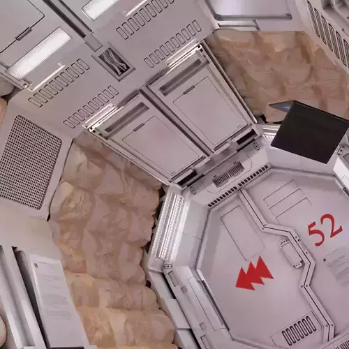 scifi corridor2 3D model