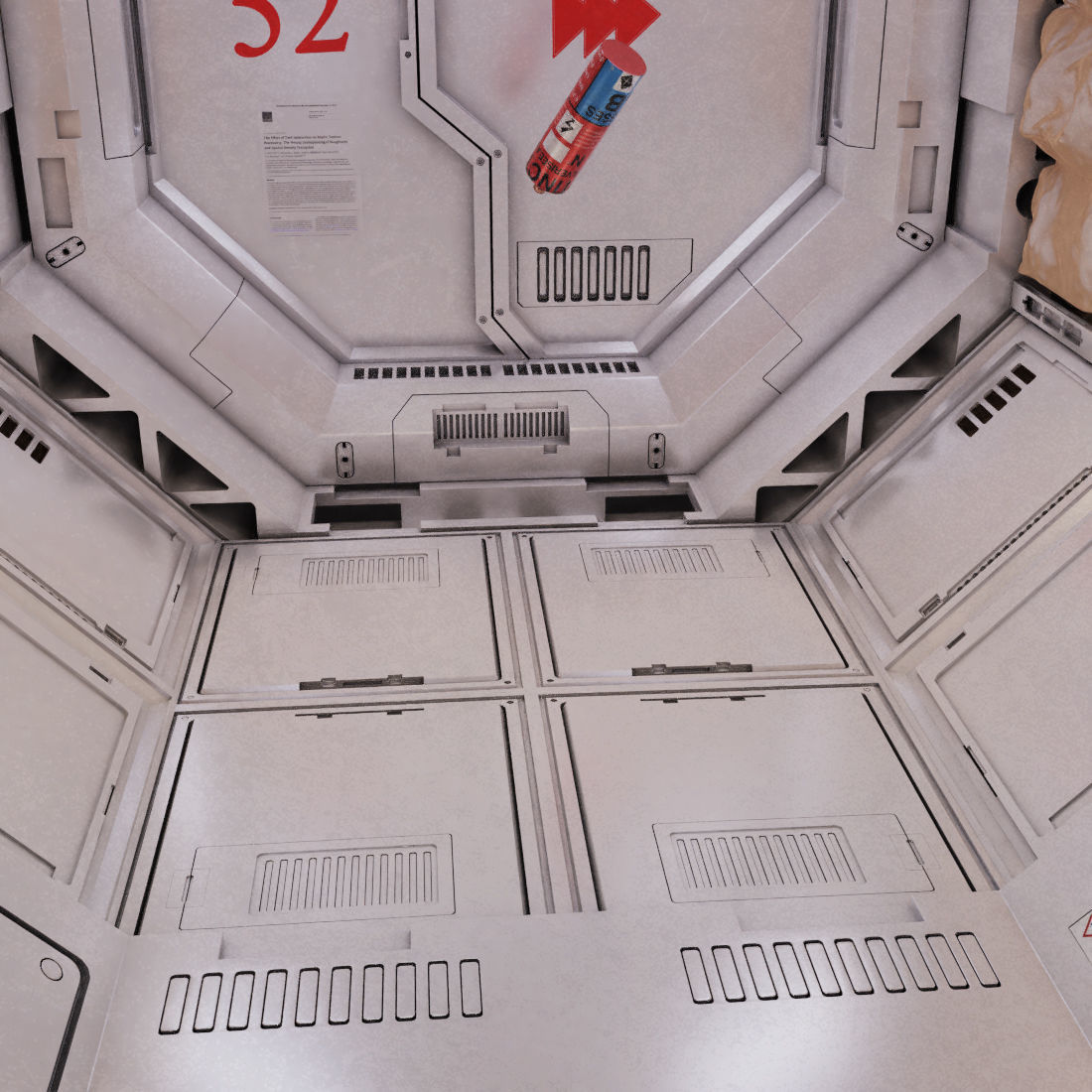 scifi corridor2 3D model_5