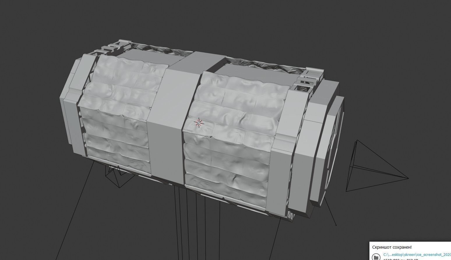 scifi corridor2 3D model_8